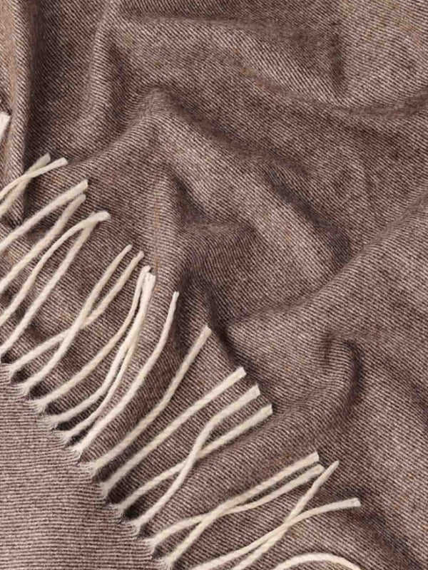 Koc Kimo Wool brązowy - 100% wełna merino