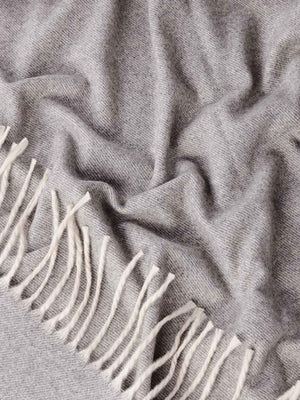 Koc KIMO Duet szary - 50% kaszmir 50% merino