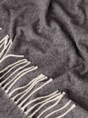 Koc KIMO Duet antracyt - 50% kaszmir 50% merino