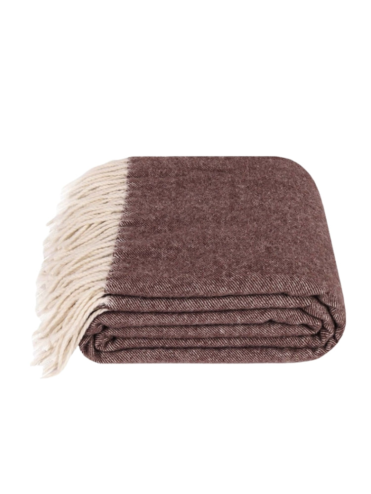 Koc KIMO Duet brąz - 50% kaszmir 50% merino