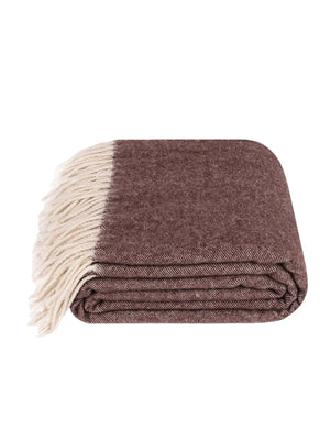 Koc KIMO Duet brąz - 50% kaszmir 50% merino