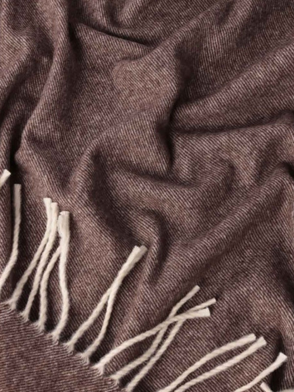 Koc KIMO Duet brąz - 50% kaszmir 50% merino