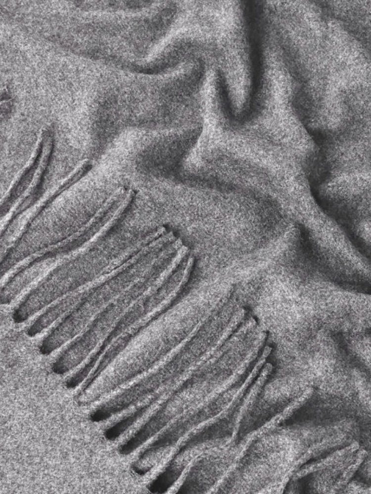 Koc kaszmirowy KIMO PURA szary - 100% kaszmir