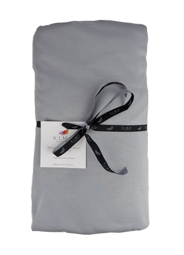Prześcieradło KIMO z gumką szare