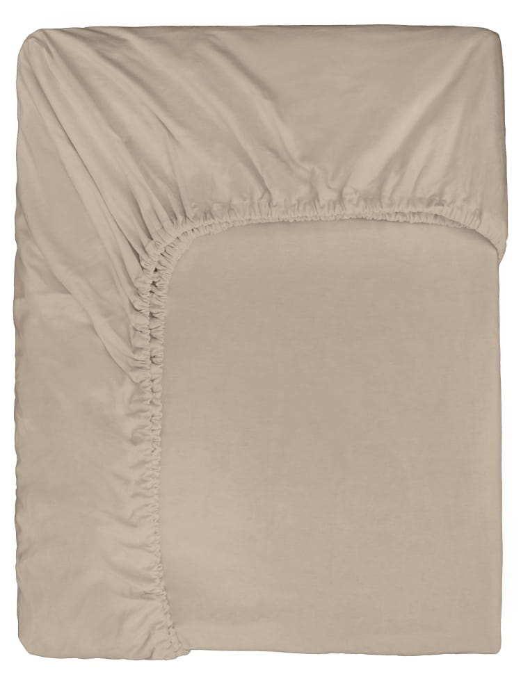 Prześcieradło KIMO z gumką beżowe