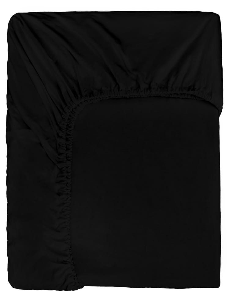 Prześcieradło KIMO z gumką czarne