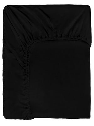 Prześcieradło KIMO z gumką czarne