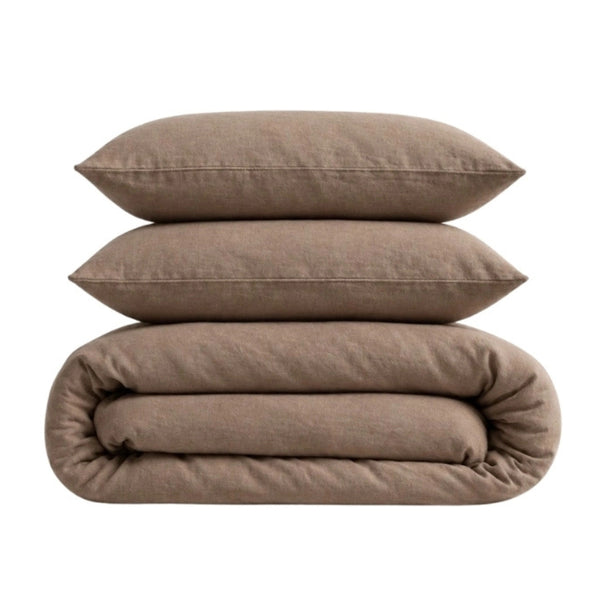 Pościel Kimo Pure Linen brąz