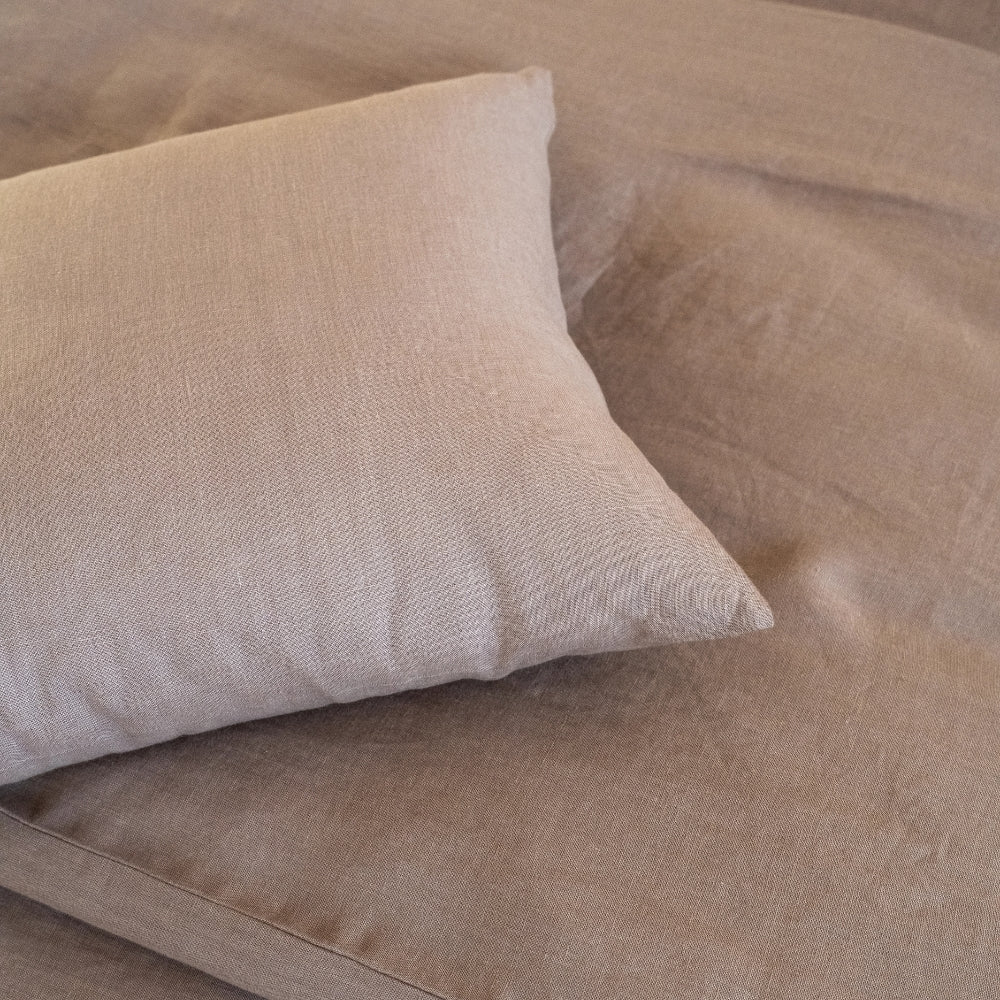Pościel Kimo Pure Linen brąz