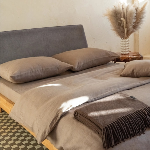 Pościel Kimo Pure Linen brąz