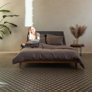 Pościel Kimo Pure Linen brąz