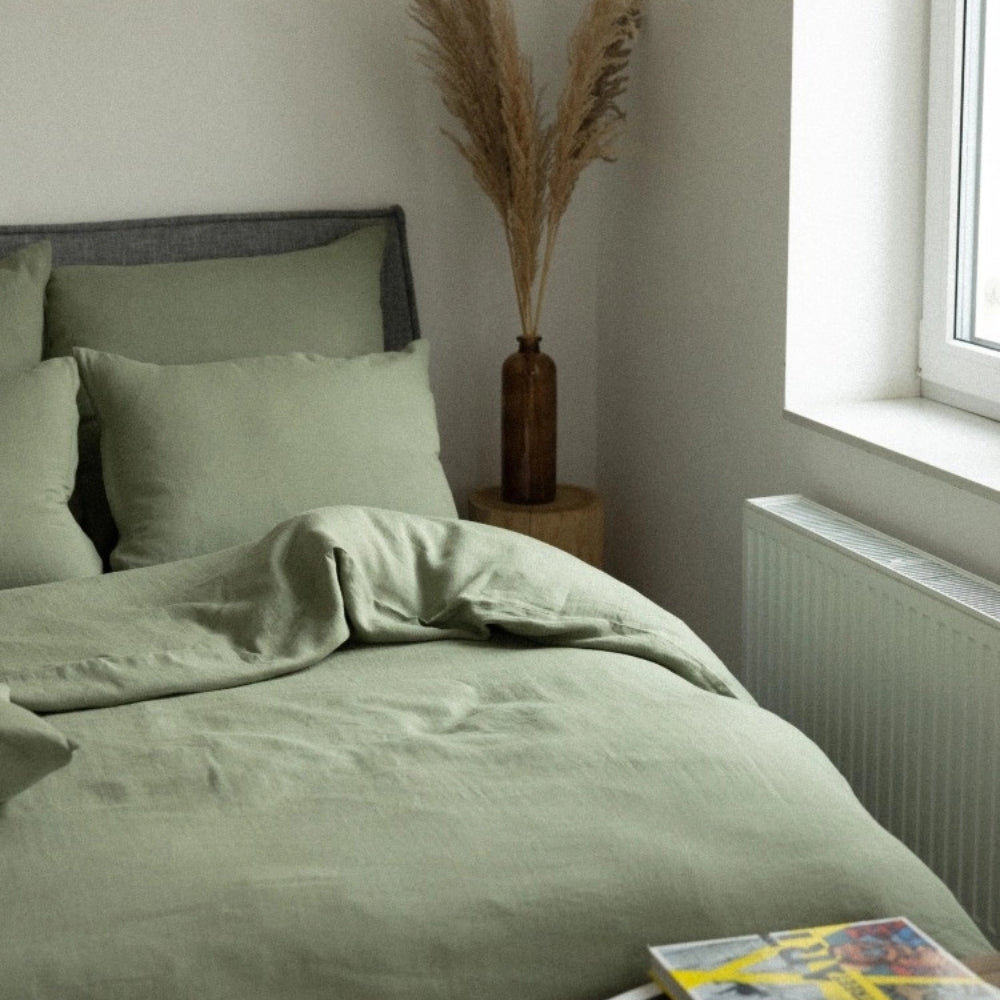 Pościel Kimo Pure Linen szałwia