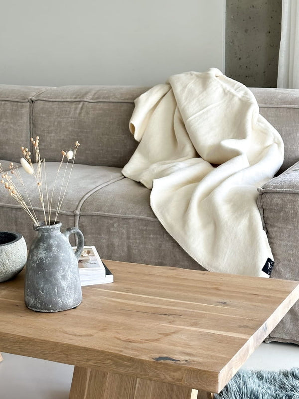 Koc Bawełniany KIMO Cozy ecru