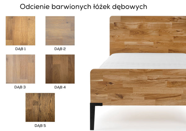 Łóżko dębowe Tammi