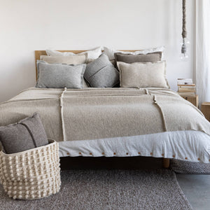 Poszewka Moyha Pięknie Prosta Kremowa