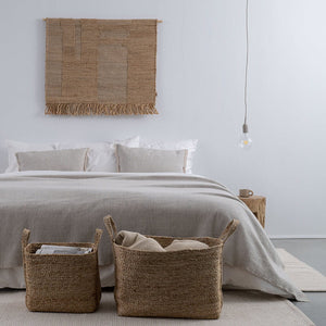 Poszewka Moyha w Jodełkę Jasnoszara