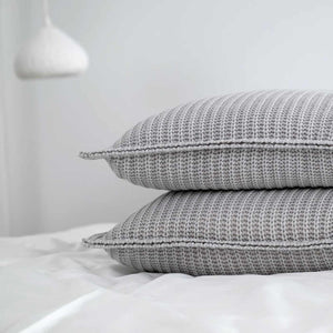 Poszewka Moyha z Wełnianym Splotem Szara