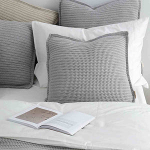 Poszewka Moyha z Wełnianym Splotem Szara