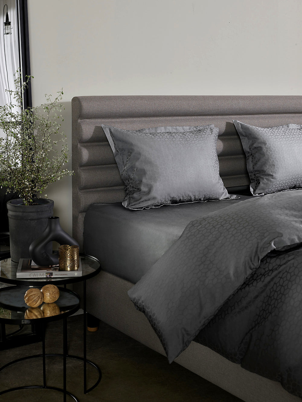 Poszewka Tempur Luxe Jacquard Cotton - Antracyt